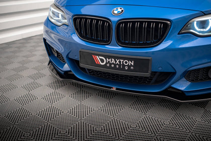 Maxton frontsplitter til BMW 2 M-Pack F22 – blank sort – billede 3 af 5