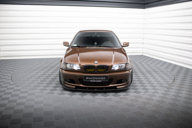 Maxton frontsplitter til BMW 3 E46 Mpack Coupe – blank sort – billede 2 af 5