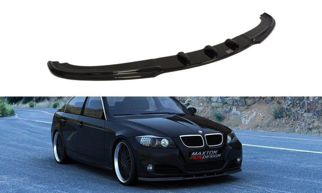 Maxton frontsplitter til BMW 3 E90 / E91 (Facelift Model) – blank sort – billede 1 af 2