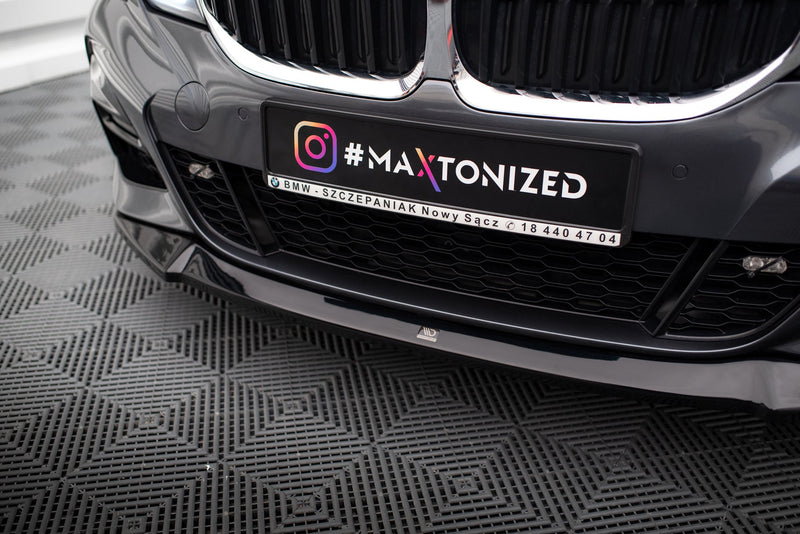 Maxton frontsplitter til BMW 3 M-Pack G20 – blank sort – billede 3 af 4