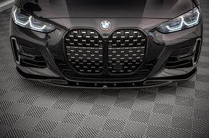 Maxton frontsplitter til BMW 4 M-Pack / M440i G22 / G23 / G22 Facelift / G23 Facelift – blank sort – billede 2 af 4