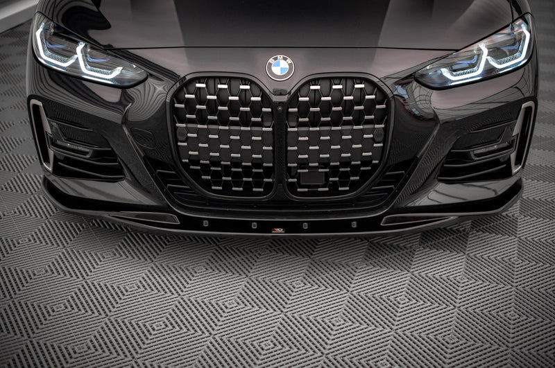 Maxton frontsplitter til BMW 4 M-Pack / M440i G22 / G23 / G22 Facelift / G23 Facelift – blank sort – billede 2 af 4