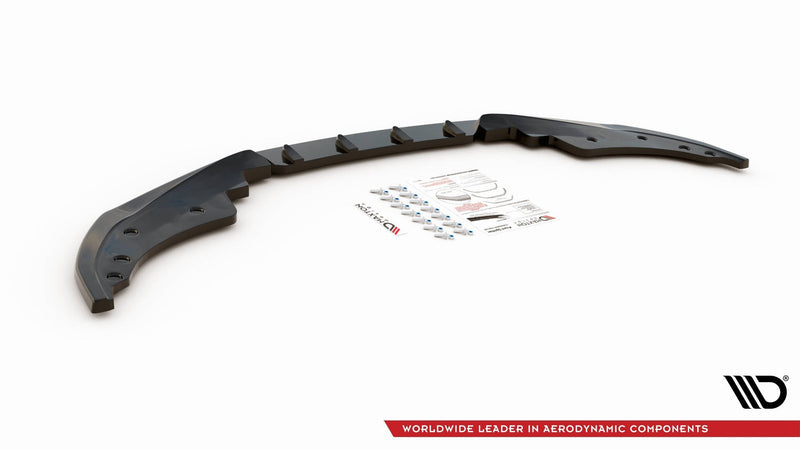 Maxton frontsplitter til BMW 4 M-Pack / M440i G22 / G23 / G22 Facelift / G23 Facelift – blank sort – billede 4 af 4