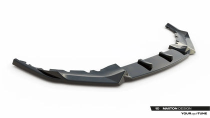 Maxton frontsplitter til BMW 5 M-Pack / M550i / M550d Sedan / Touring G30 / G31 Facelift – blank sort – billede 6 af 7