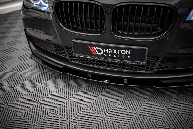 Maxton frontsplitter til BMW 7 M-Pack F01 – blank sort – billede 3 af 5