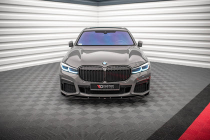 Maxton frontsplitter til BMW 7 M-Pack G11 / G12 Facelift – blank sort – billede 2 af 5