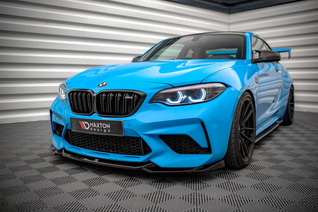 Maxton Front Splitter V.1 BMW M2 Competition F87 - Gloss Black