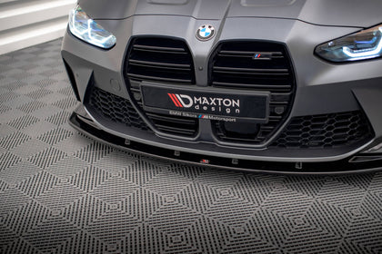 Maxton frontsplitter til BMW M3 Sedan / Touring G80 / G81 – blank sort – billede 2 af 4
