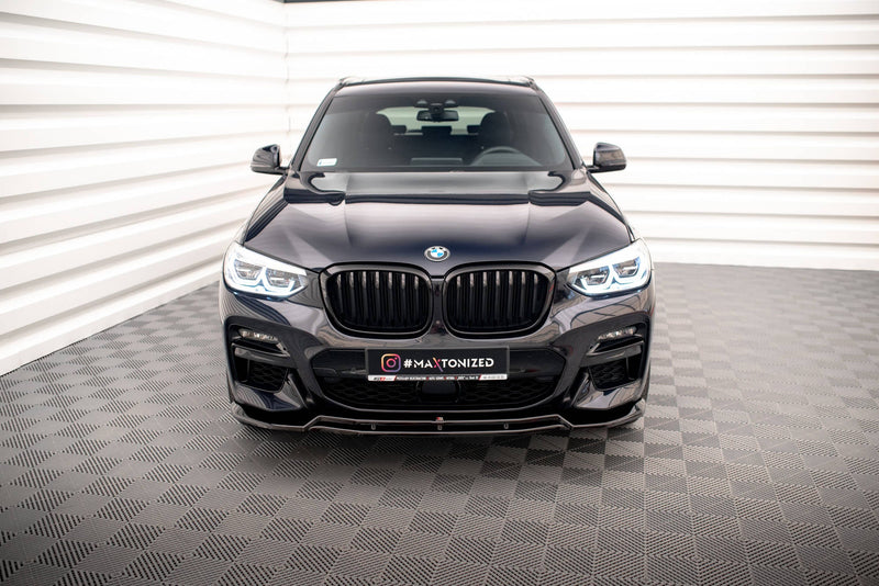 Maxton frontsplitter til BMW X3 M40d / M40i / M-Pack G01 – blank sort – billede 2 af 5