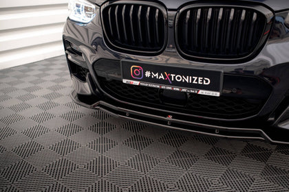 Maxton frontsplitter til BMW X3 M40d / M40i / M-Pack G01 – blank sort – billede 3 af 5