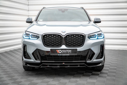 Maxton frontsplitter til BMW X4 M-Pack G02 Facelift – blank sort – billede 2 af 5