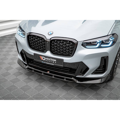 Maxton frontsplitter til BMW X4 M-Pack G02 Facelift – blank sort – billede 3 af 5