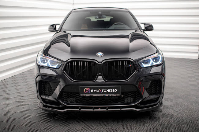 Maxton frontsplitter til BMW X6 M F96 – blank sort – billede 2 af 5