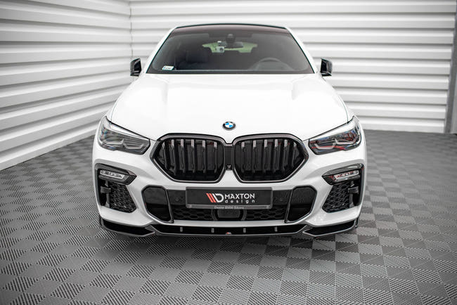 Maxton frontsplitter til BMW X6 M-Pack G06 – blank sort – billede 2 af 5