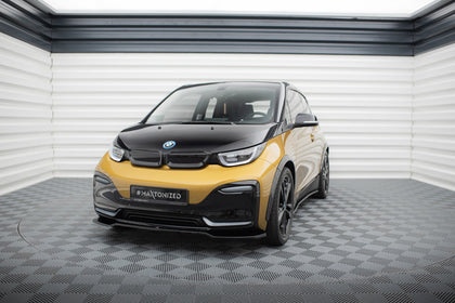 Maxton frontsplitter til BMW i3 S Mk1 Facelift – blank sort – billede 1 af 5