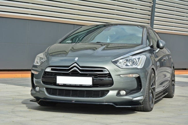 Maxton Front Splitter V.1 Citroen DS5 Facelift - Gloss Black