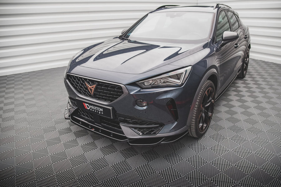Maxton frontsplitter til Cupra Formentor – blank sort – billede 1 af 4