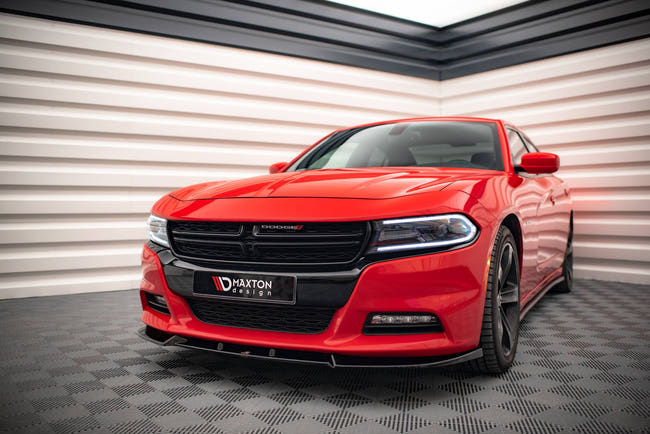 Maxton frontsplitter til Dodge Charger RT Mk7 Facelift – blank sort – billede 1 af 6