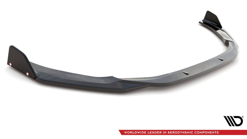 Maxton Front Splitter + Flaps V.1 Audi RS5 F5 Facelift - Gloss Black