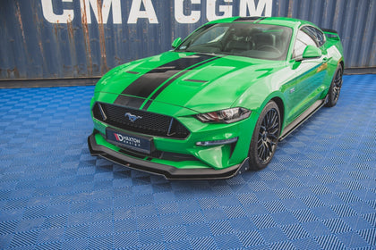 Maxton frontsplitter til Ford Mustang GT Mk6 Facelift – blank sort – billede 1 af 5