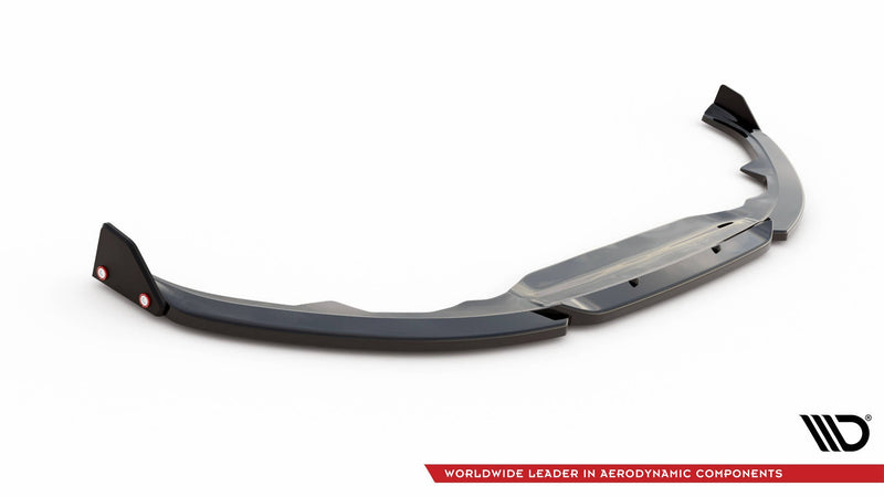 Maxton Front Splitter V.1 + Flaps Toyota Yaris Mk4 - Gloss Black