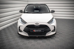 Maxton Front Splitter V.1 + Flaps Toyota Yaris Mk4 - Gloss Black