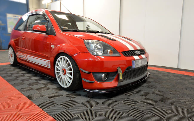 Maxton frontsplitter til Ford Fiesta ST Mk6 – blank sort – billede 1 af 5