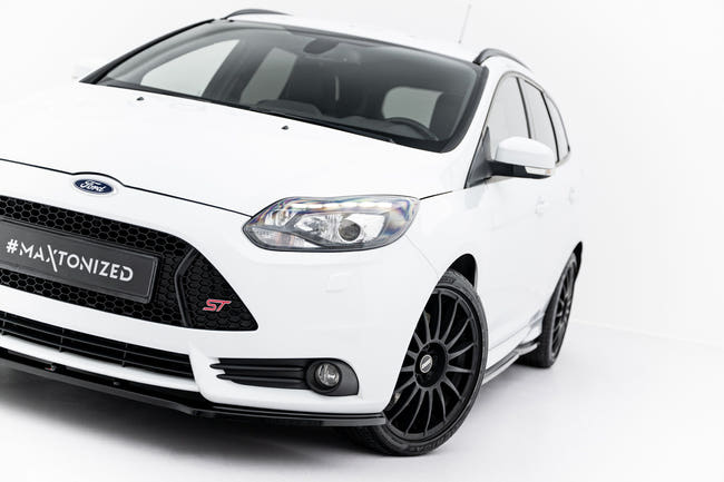 Maxton frontsplitter til Ford Focus ST Mk3 – blank sort – billede 1 af 6