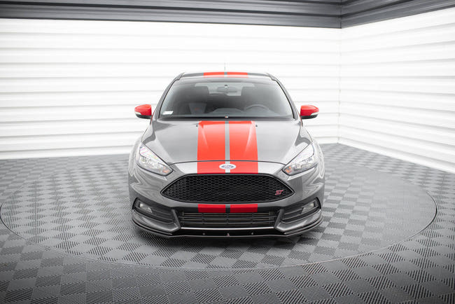 Maxton frontsplitter til Ford Focus ST Mk3 Facelift – blank sort – billede 2 af 6