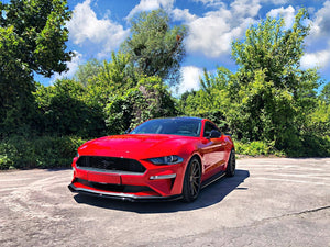 Maxton Front Splitter Ford Mustang Mk. 6 Facelift - Gloss Black