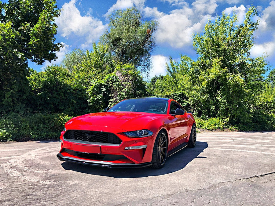 Maxton Front Splitter Ford Mustang Mk. 6 Facelift - Gloss Black