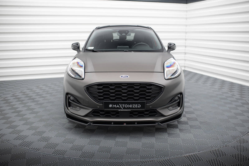 Maxton frontsplitter til Ford Puma ST / ST-Line Mk1 – blank sort – billede 2 af 5