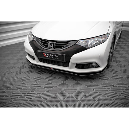 Maxton frontsplitter til Honda Civic Mk9 – blank sort – billede 1 af 4