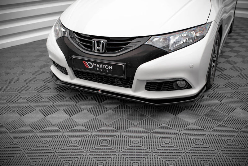 Maxton frontsplitter til Honda Civic Mk9 – blank sort – billede 1 af 4
