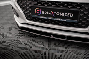 Maxton Front Splitter V.1 Hyundai I20 Mk2 Facelift - Gloss Black