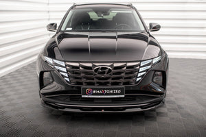 Maxton Front Splitter V.1 Hyundai Tucson Mk4 - Gloss Black