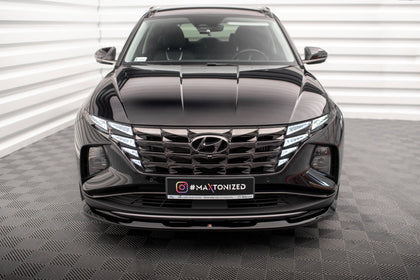 Maxton Front Splitter V.1 Hyundai Tucson Mk4 - Gloss Black