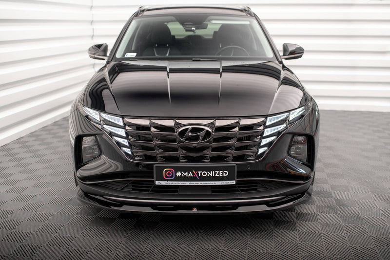 Maxton Front Splitter V.1 Hyundai Tucson Mk4 - Gloss Black