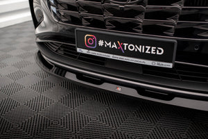 Maxton Front Splitter V.1 Hyundai Tucson Mk4 - Gloss Black
