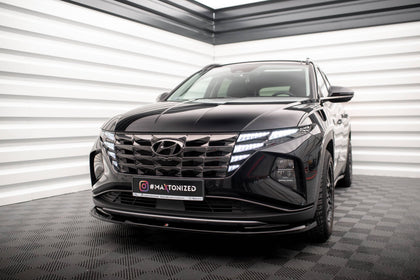 Maxton Front Splitter V.1 Hyundai Tucson Mk4 - Gloss Black