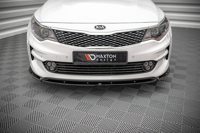 Maxton frontsplitter til Kia Optima Mk4 – blank sort – billede 2 af 5