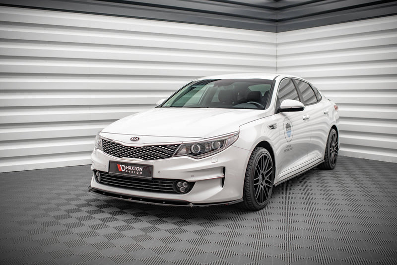 Maxton frontsplitter til Kia Optima Mk4 – blank sort – billede 1 af 5