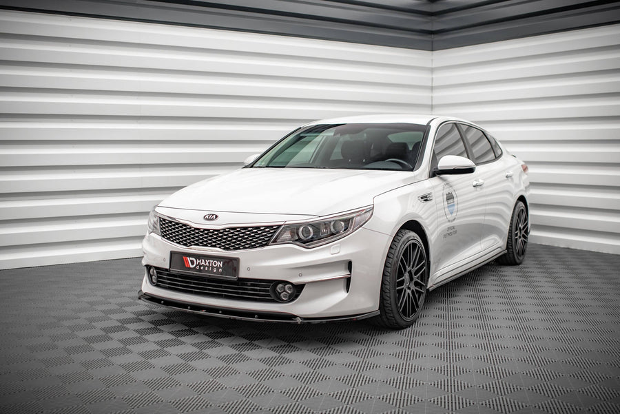Maxton frontsplitter til Kia Optima Mk4 – blank sort – billede 1 af 5