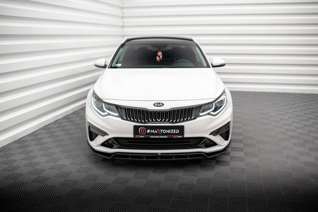 Maxton Front Splitter V.1 Kia Optima Mk4 Facelift - Gloss Black