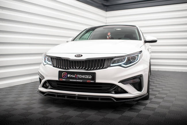 Maxton Front Splitter V.1 Kia Optima Mk4 Facelift - Gloss Black