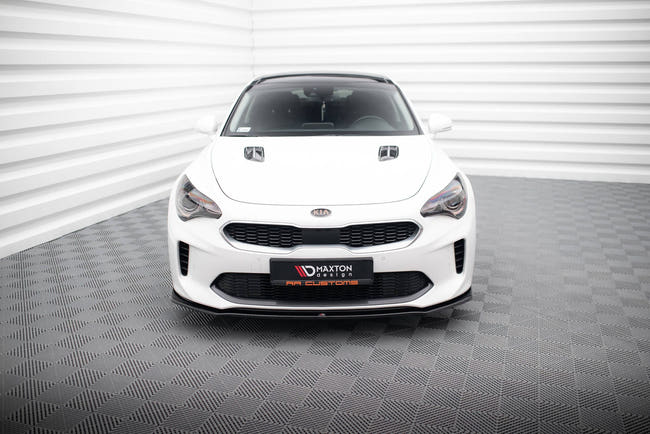 Maxton Front Splitter V.1 Kia Stinger Gt - Gloss Black