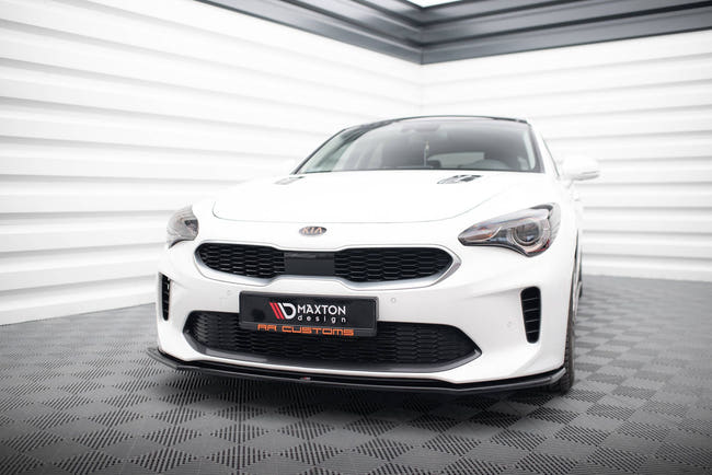 Maxton Front Splitter V.1 Kia Stinger Gt - Gloss Black