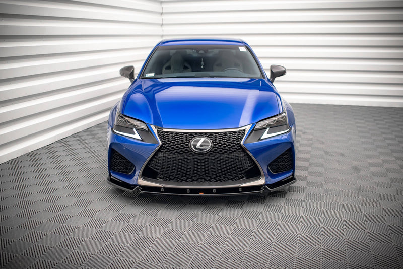 Maxton frontsplitter til Lexus GS F Mk4 Facelift – blank sort – billede 2 af 5