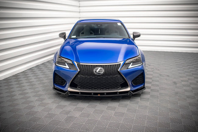 Maxton frontsplitter til Lexus GS F Mk4 Facelift – blank sort – billede 2 af 5