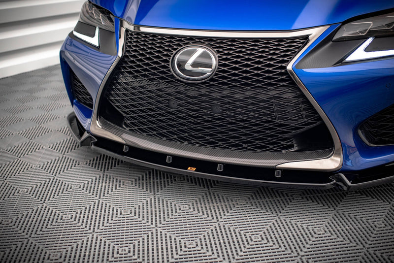 Maxton frontsplitter til Lexus GS F Mk4 Facelift – blank sort – billede 3 af 5